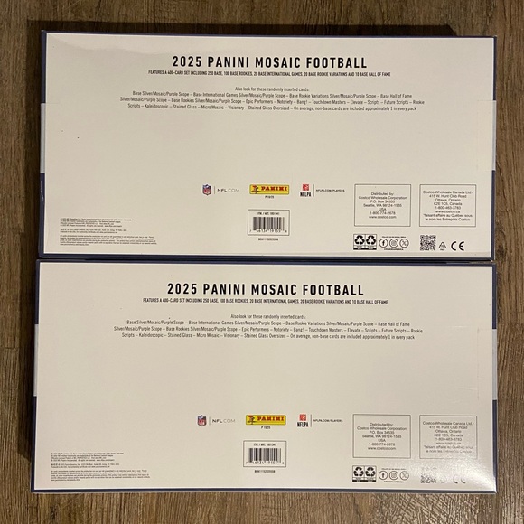 Lot of 2 2025 Panini Mosaic Football Bundle Jumbo Stained Glass 16 Total Packs - Picture 2 of 2